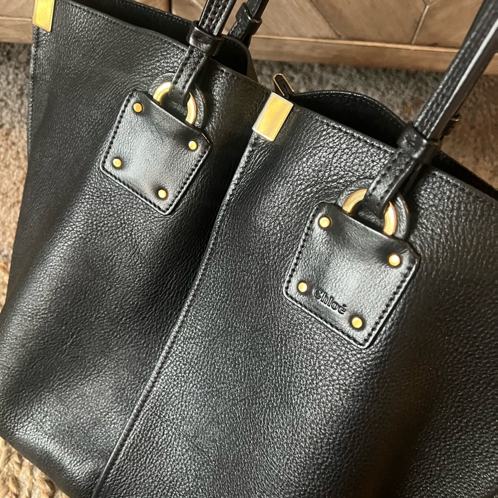 Chloe Vick Tote Black Leather - Picture 10 of 16